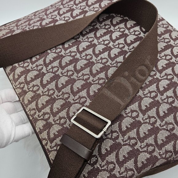 Dior Brown Oblique Canvas Messenger Bag - Picture 8 of 17